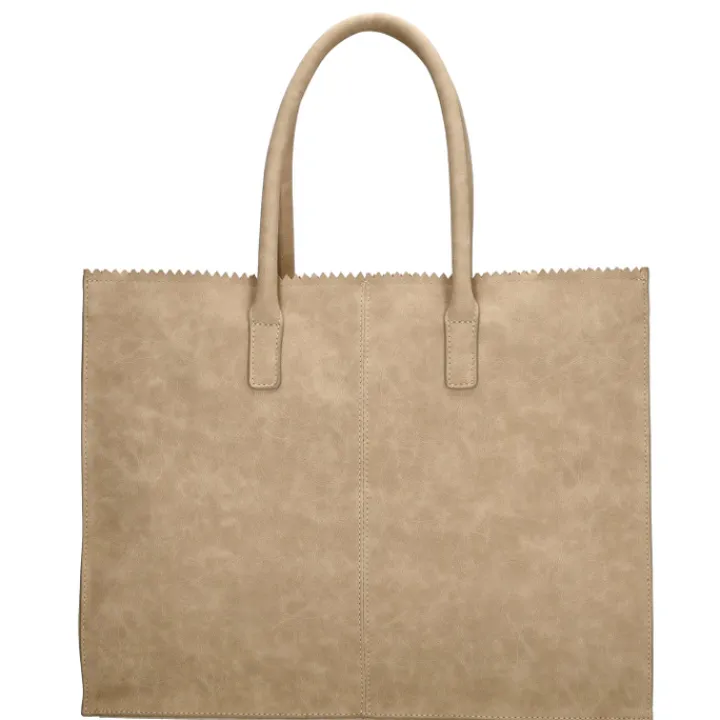 Shoppers|Damestassen>Zebra Trends Lisa XL Shopper taupe