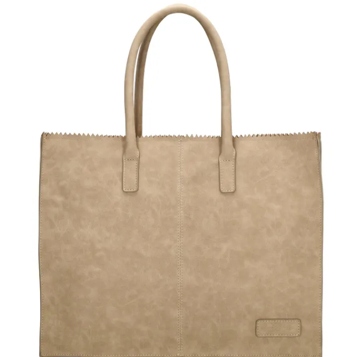 Shoppers|Damestassen>Zebra Trends Lisa XL Shopper taupe