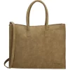 Shoppers|Damestassen>Zebra Trends Lisa XL Shopper olijfgroen