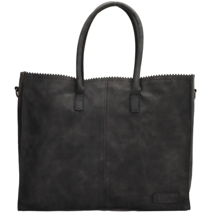 Shoppers|Damestassen>Zebra Trends Lisa XL Shopper zwart