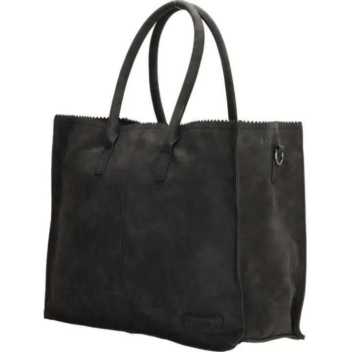 Shoppers|Damestassen>Zebra Trends Lisa XL Shopper zwart