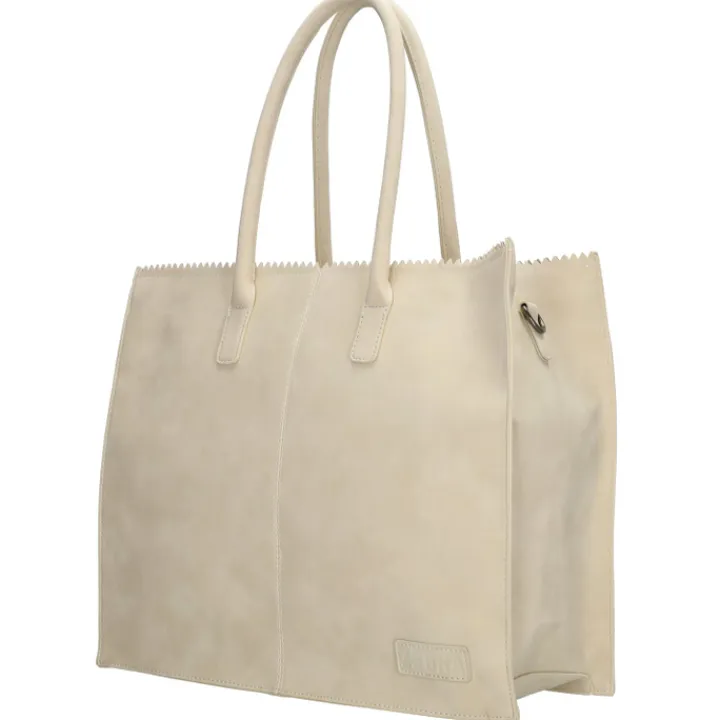 Shoppers|15.6 Inch Laptoptassen>Zebra Trends Lisa XL Shopper creme