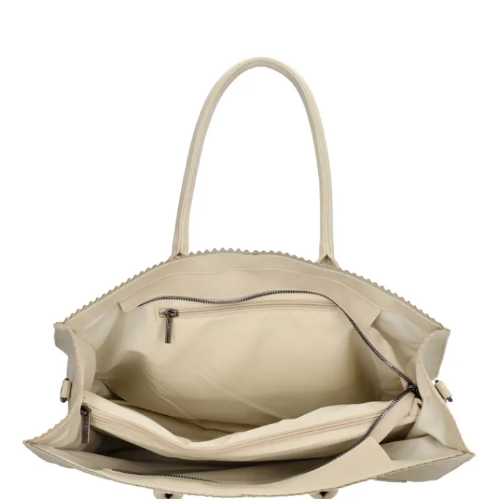 Shoppers|15.6 Inch Laptoptassen>Zebra Trends Lisa XL Shopper creme