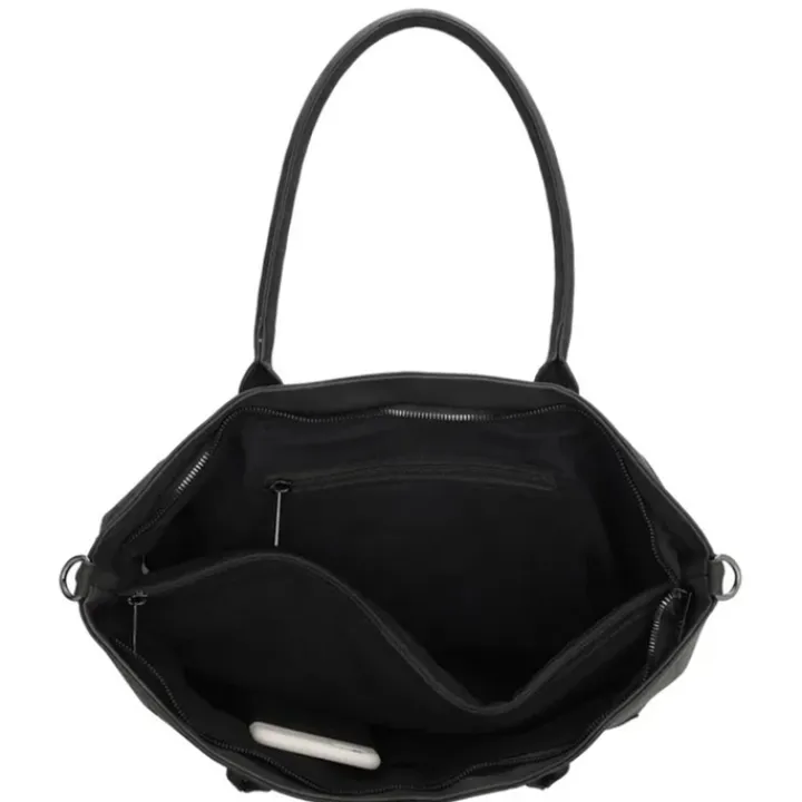 Shoppers|Damestassen>Zebra Trends Mirjam Shopper zwart