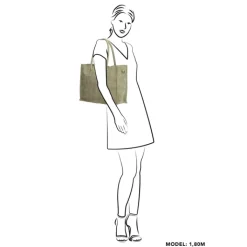 Shoppers|Schoudertassen>Zebra Trends Natural Bag Lisa Shopper groen