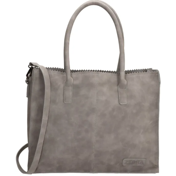 Shoppers|Schoudertassen>Zebra Trends Natural Bag Lisa Shopper middengrijs