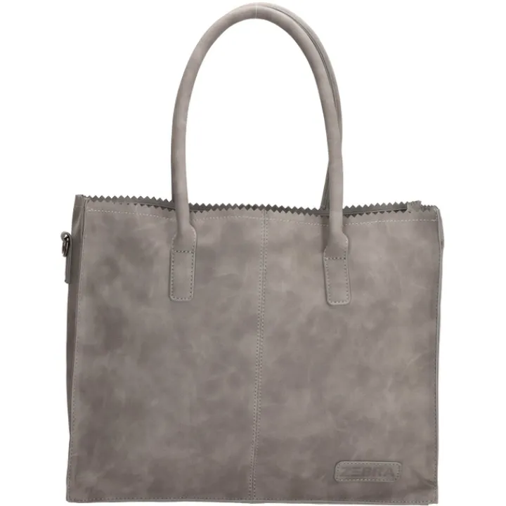 Shoppers|Schoudertassen>Zebra Trends Natural Bag Lisa Shopper middengrijs