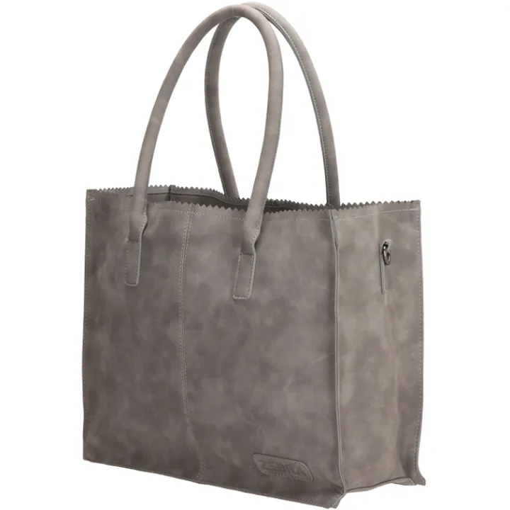 Shoppers|Schoudertassen>Zebra Trends Natural Bag Lisa Shopper middengrijs