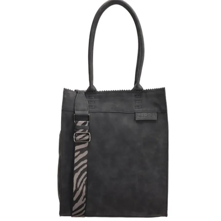 Shoppers|Schoudertassen>Zebra Trends Natural Bag Merel Kartel Shopper black