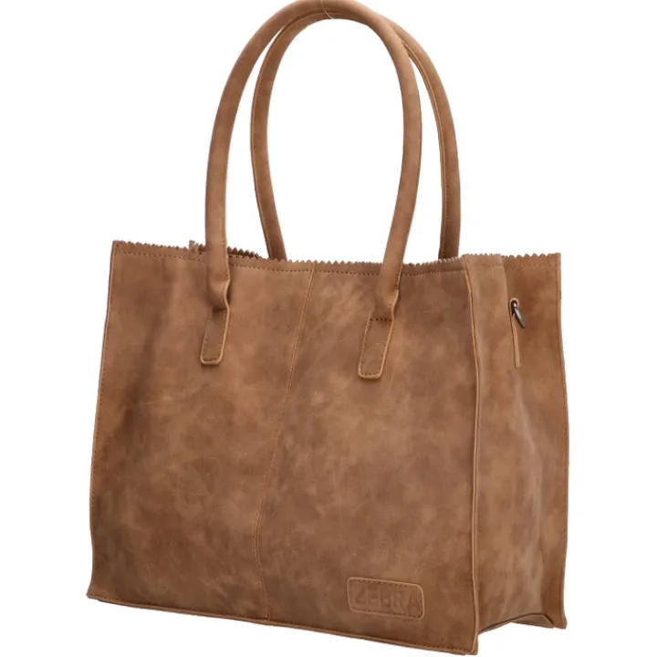 Shoppers|Schoudertassen>Zebra Trends Natural Bag Lisa Shopper camel