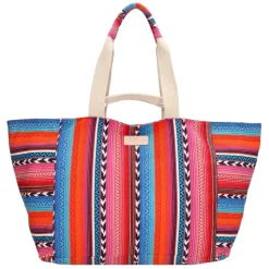 Strandtassen|Damestassen>Zebra Trends Richelle Beachbag multi fuchsia
