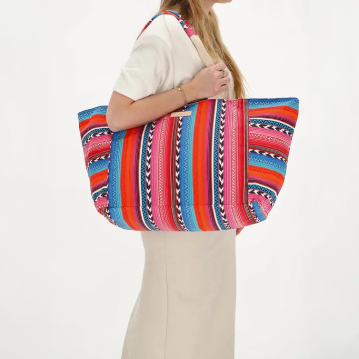 Strandtassen|Damestassen>Zebra Trends Richelle Beachbag multi fuchsia