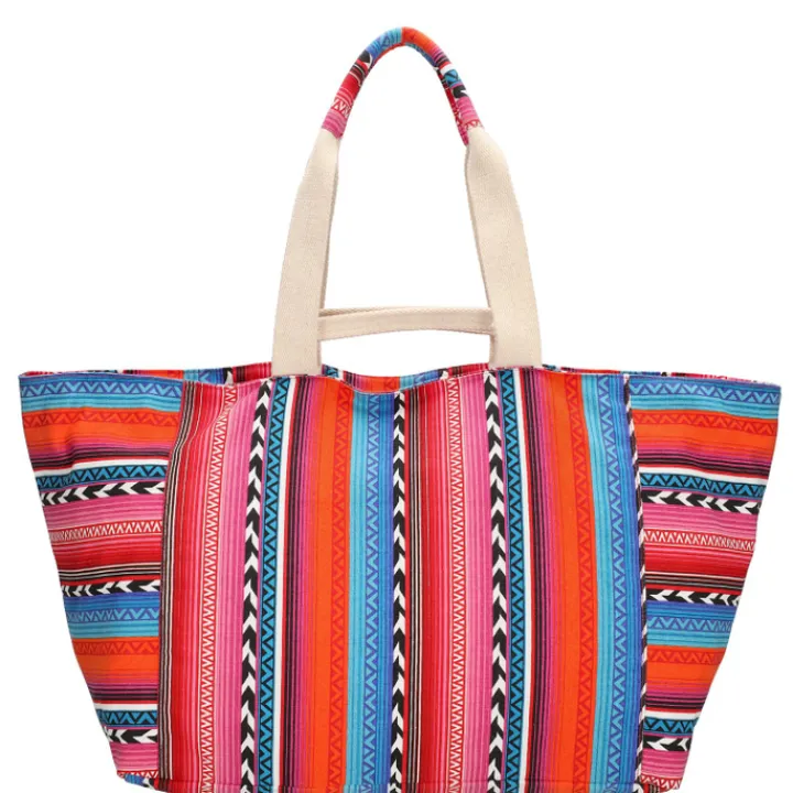 Strandtassen|Damestassen>Zebra Trends Richelle Beachbag multi fuchsia