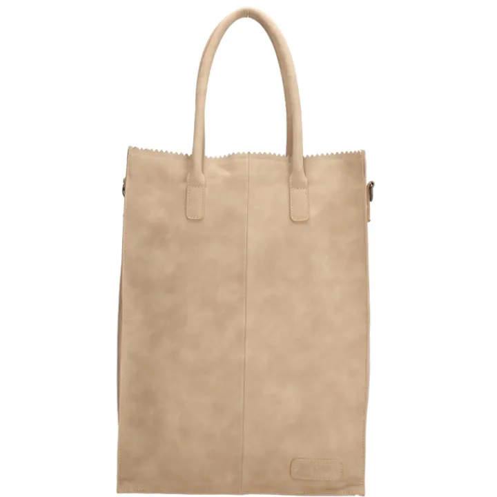 Shoppers|Damestassen>Zebra Trends Rosa Shopper 14 inch zand
