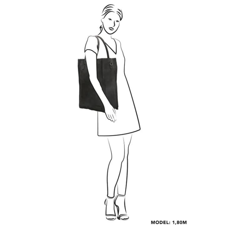 Shoppers|Damestassen>Zebra Trends Rosa XL Shopper zwart