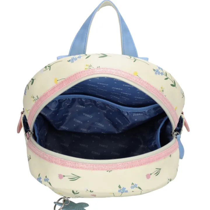 Mini Rugzakken|Kleine Rugzakken>Zebra Trends Saar Backpack creme flowers