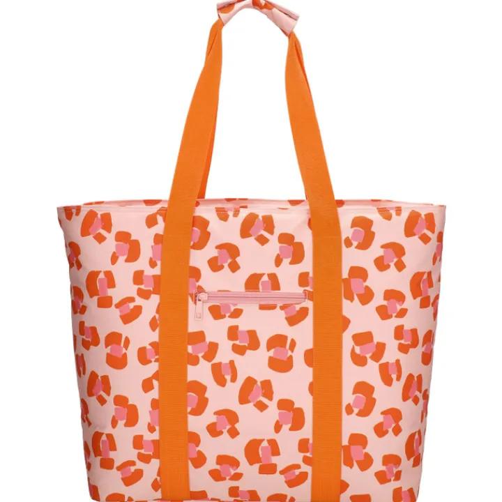 Strandtassen|Damestassen>Zebra Trends Sally Beach Cooling Bag pink cheetah