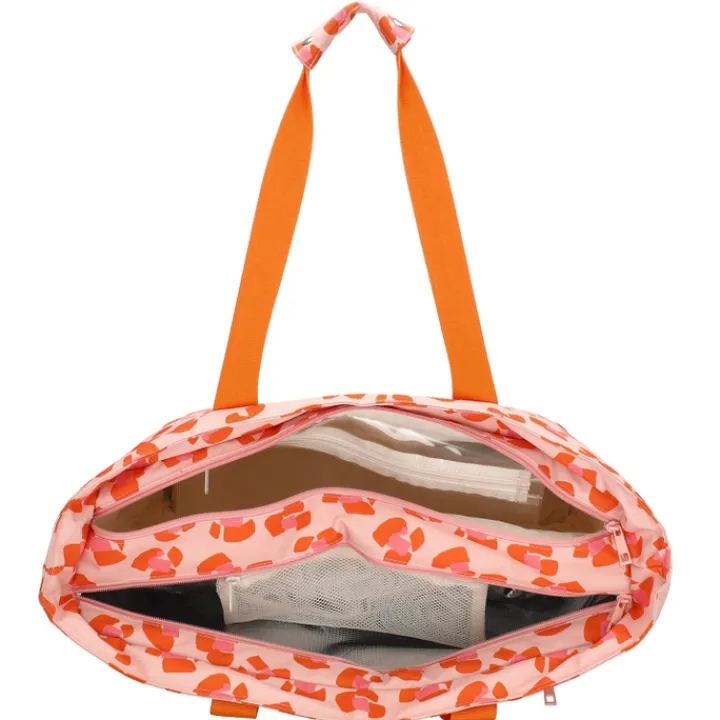 Strandtassen|Damestassen>Zebra Trends Sally Beach Cooling Bag pink cheetah