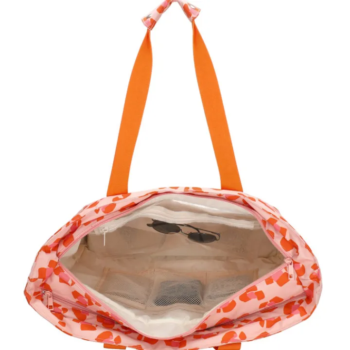 Strandtassen|Damestassen>Zebra Trends Sally Beach Cooling Bag pink cheetah