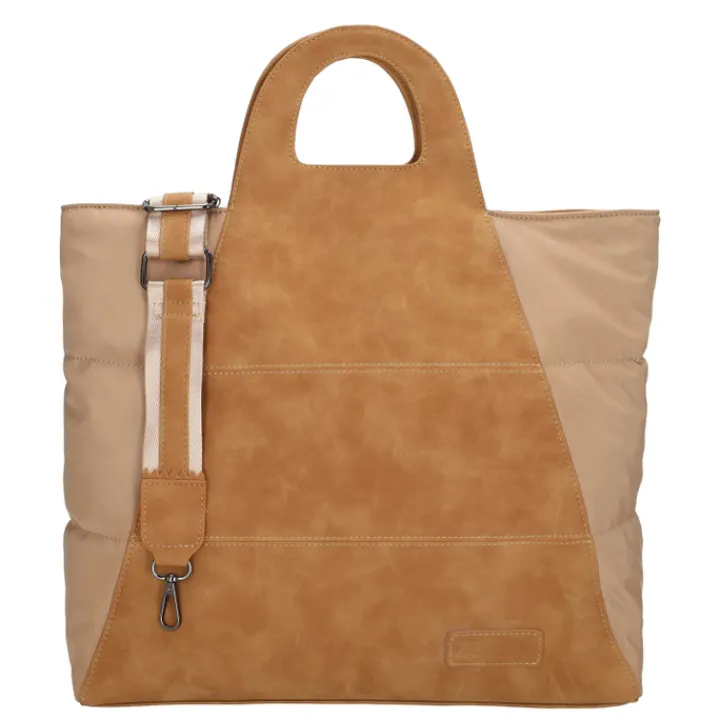 Schoudertassen|Handtassen>Zebra Trends Selene Handbag Shoulderbag camel