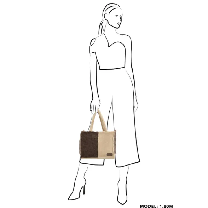 Shoppers|Damestassen>Zebra Trends Teddy Denise Shopper donkerbruin