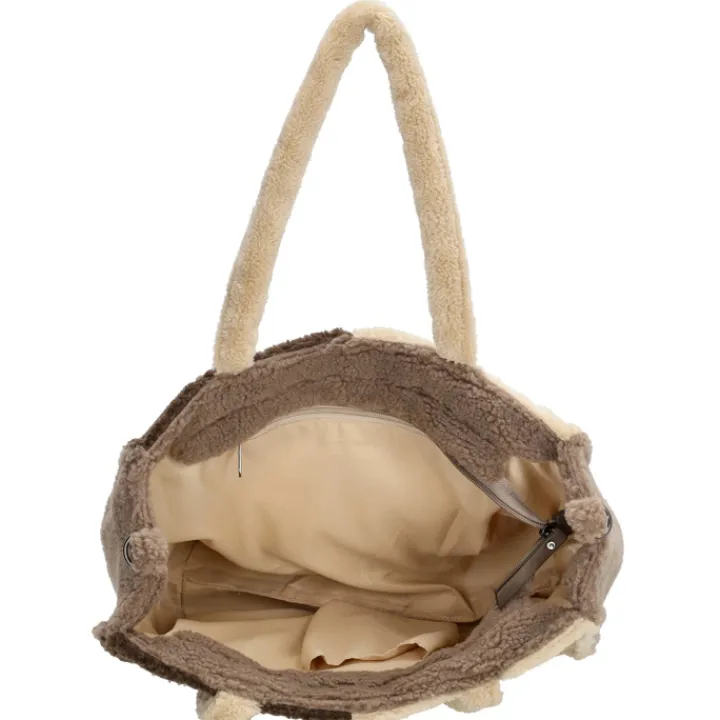 Shoppers|Damestassen>Zebra Trends Teddy Denise Shopper donkerbruin