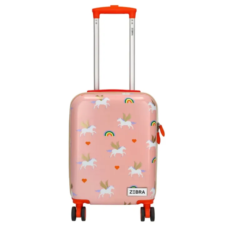 Kindertrolleys|Kinderkoffers>Zebra Trends Travel Kinderkoffer roze
