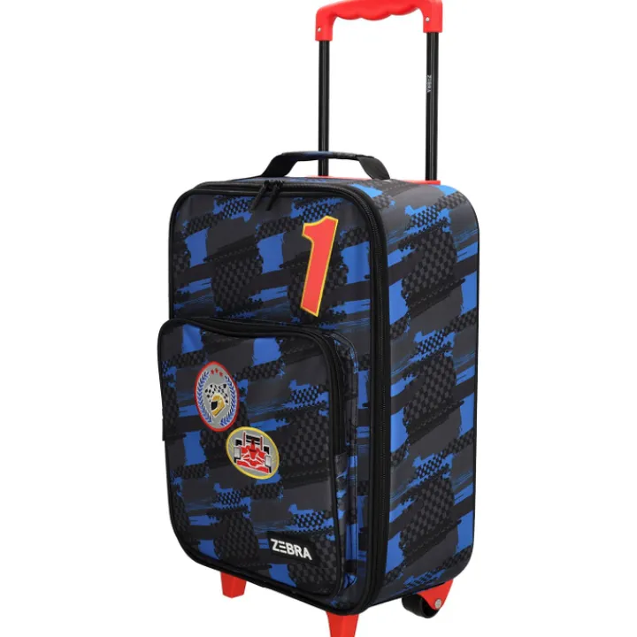 Kindertrolleys|Kinderkoffers>Zebra Trends Trolley Adventure racecar black